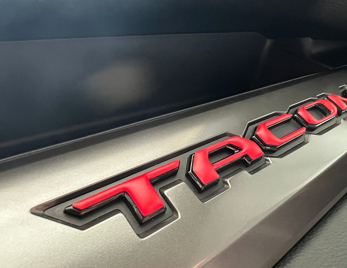 Glovebox Letter Overlays Fits 2024-2026 Toyota Tacoma
