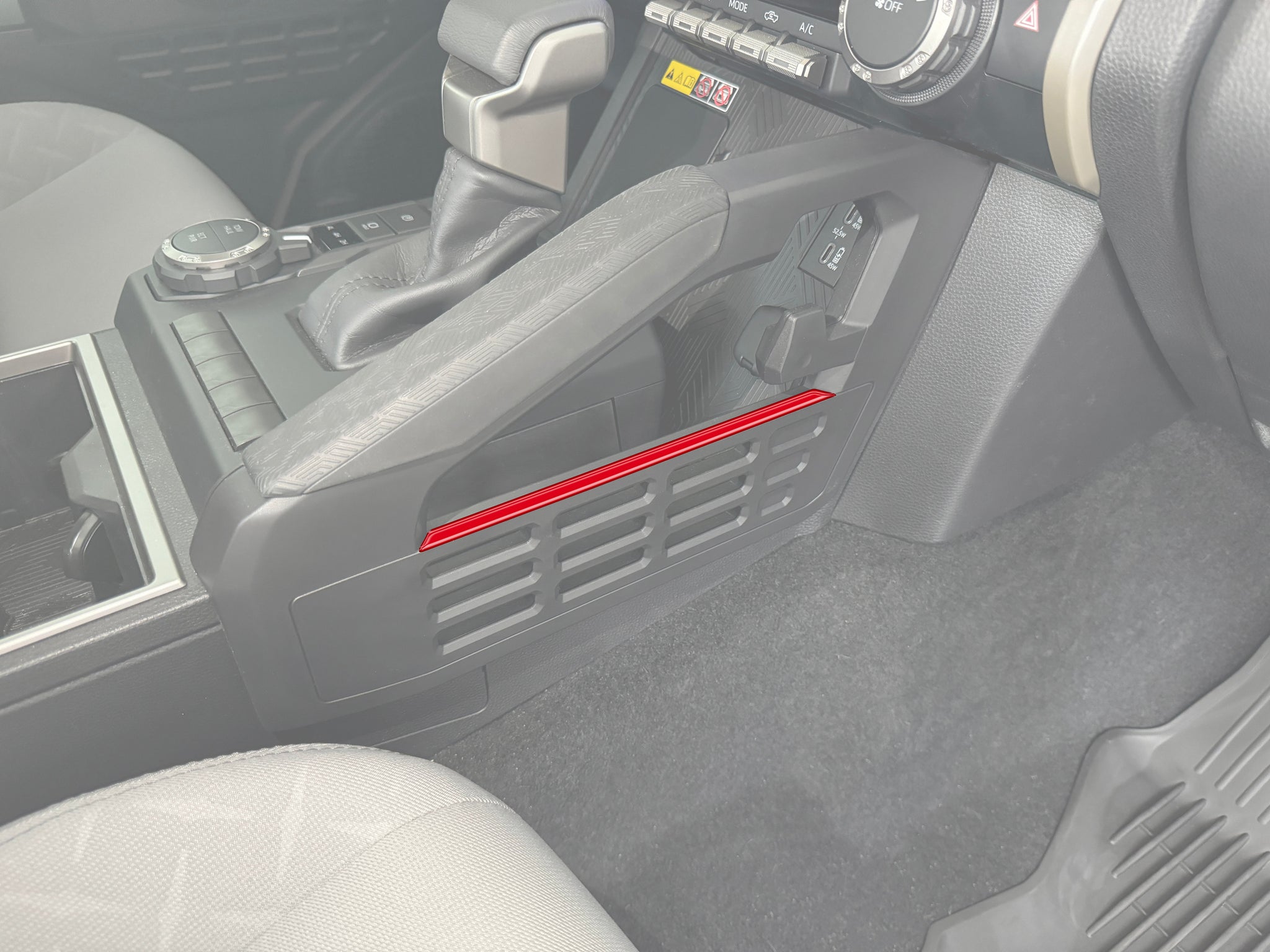 Center Storage Line Accent Trim Fits 2024-2026 Toyota Tacoma & 2025-2026 4Runner