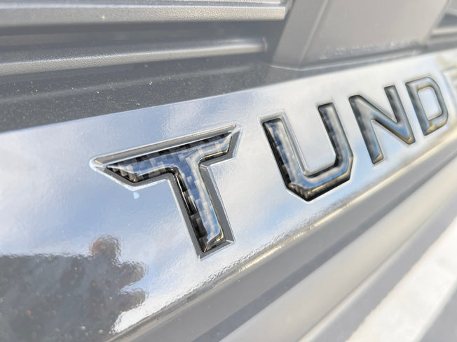 Lower Grille Letter Inserts Fits 2022-2026 Toyota Tundra
