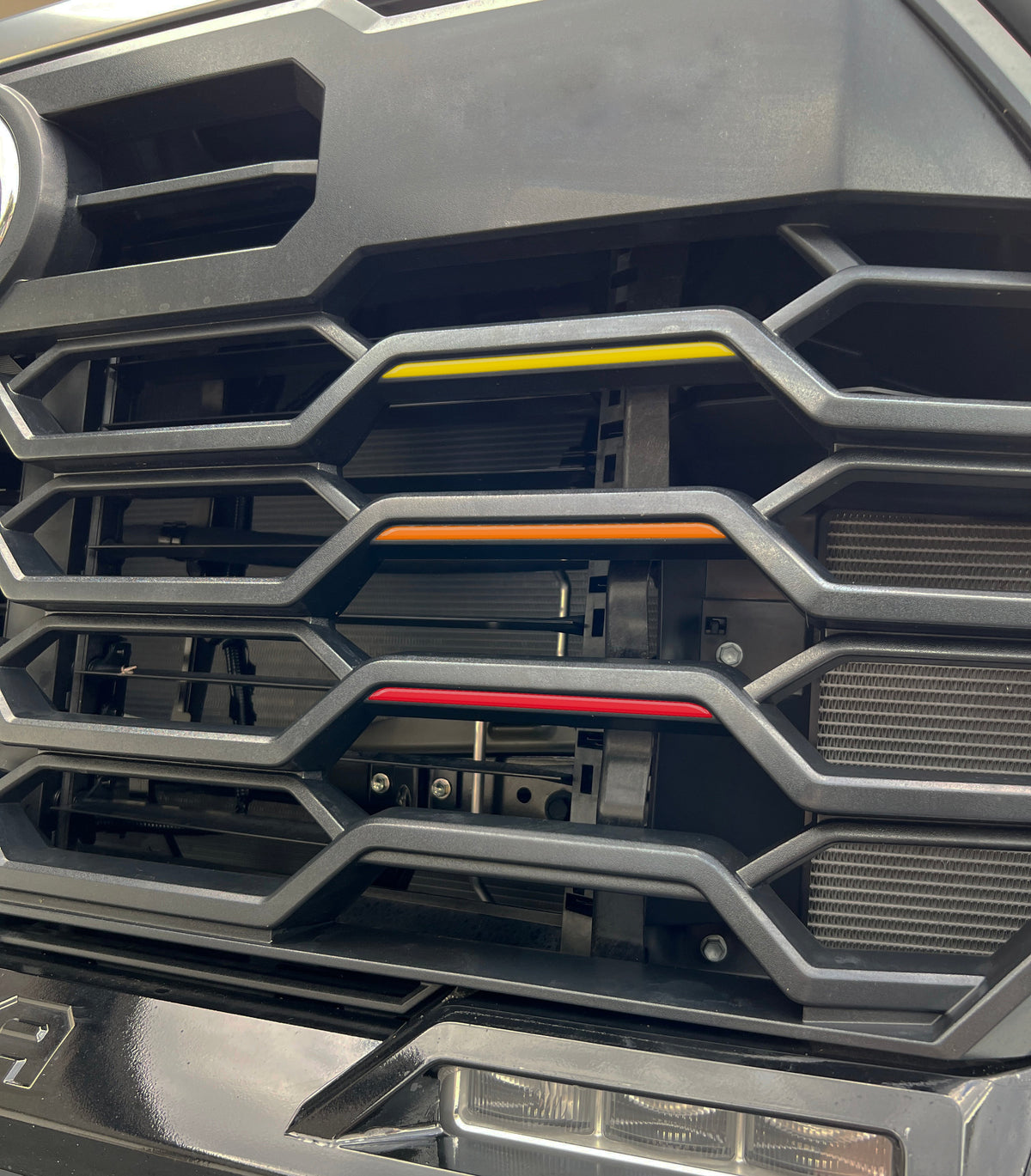 TRD Grille TRI-Color Line Inserts Fits 2022-2026 Toyota Tundra & 2023-2026 Toyota Sequoia
