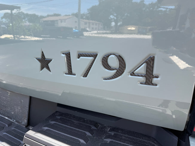 Tailgate Letter Inserts Fits 2022-2026 Toyota Tundra 1794