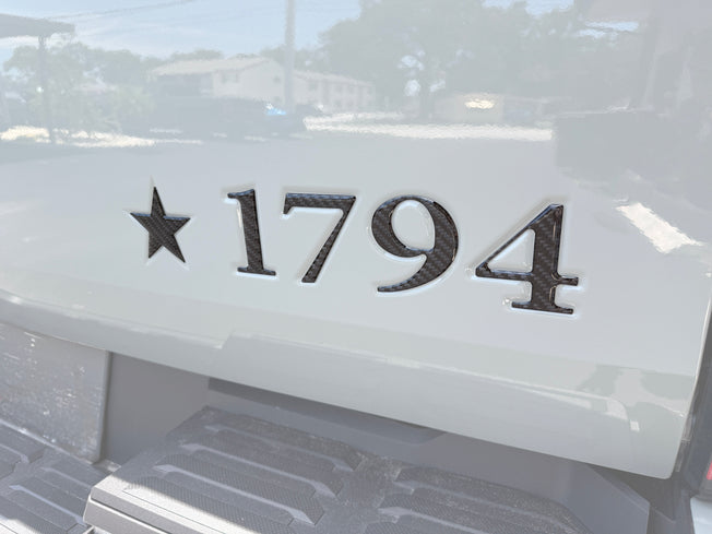 Tailgate Letter Inserts Fits 2022-2026 Toyota Tundra 1794