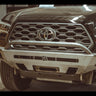 Close-up of the front mid-height bull bar for the C4 Overland bumper.