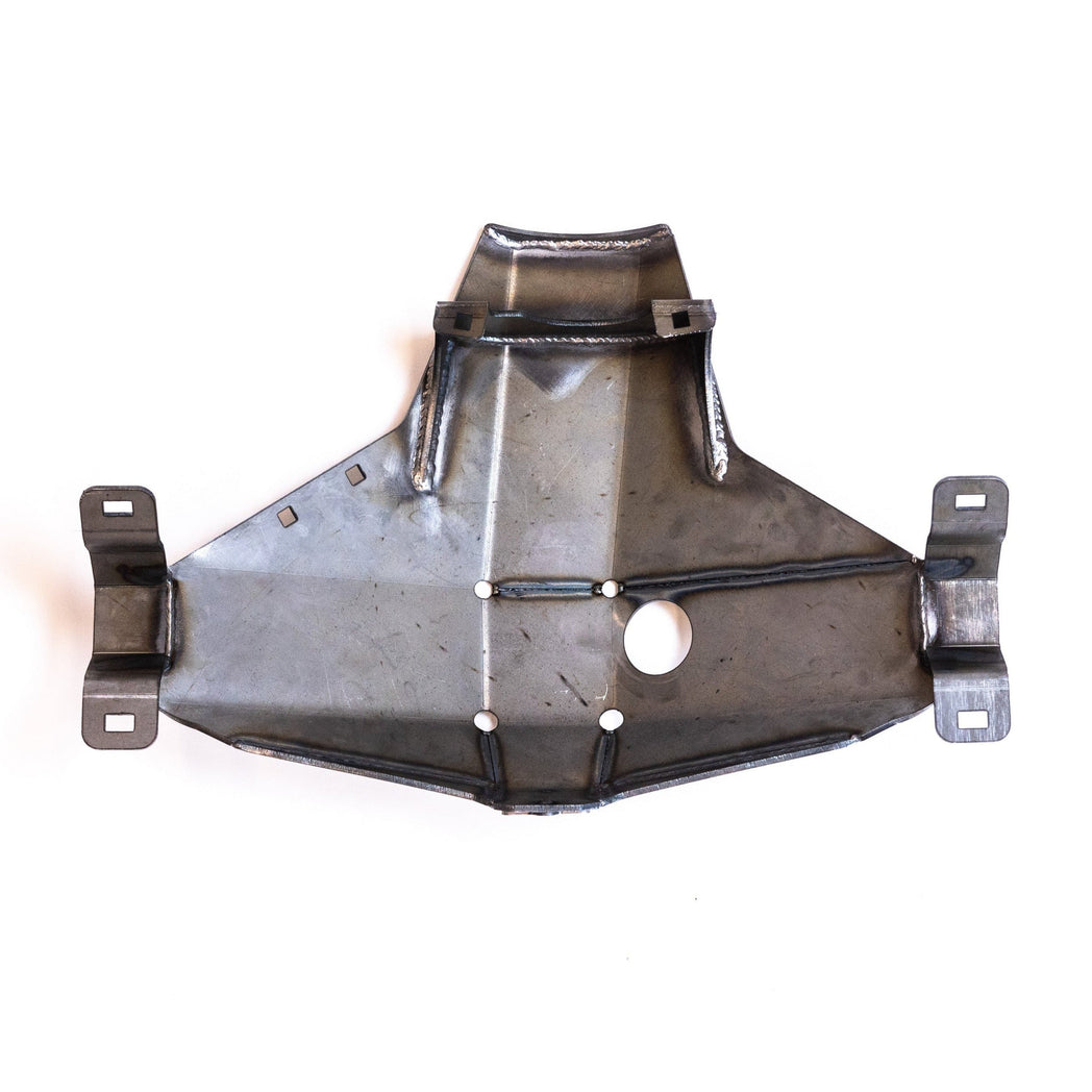View of the inner structure of the C4 rear diff skid for Tacoma.