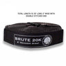 Tow Strap 2" x 30' 20,000 LB. Gray W/ Black Ends