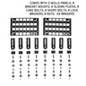 Under Side Door Molle Panels (Pair) for Expedition Truck Cap