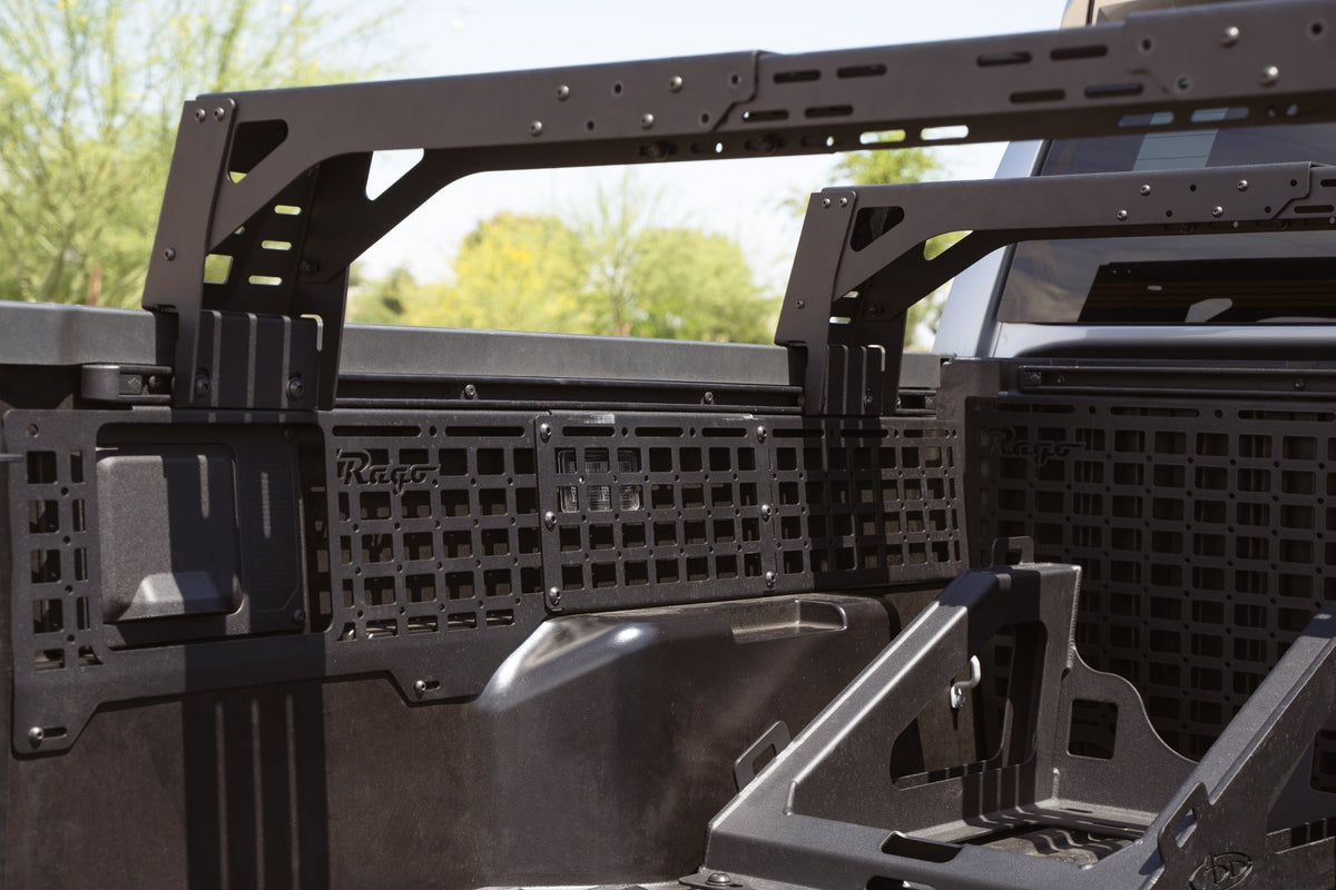 Mounting to bed rail with Universal Truck Bed Rack Cargo Rails