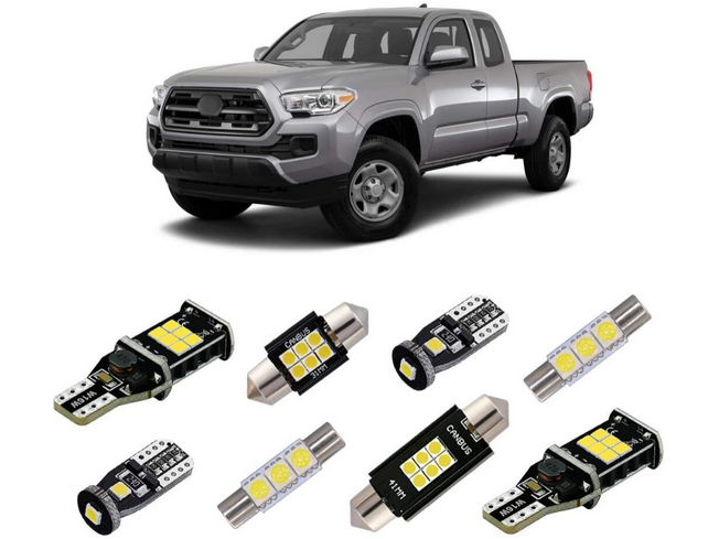 2016-2020 Toyota Tacoma 9-Piece Interior LED Light Kit - Cali Raised LED