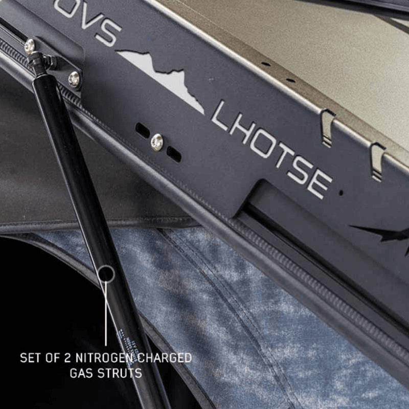 XD Lhotse Clam Shell Aluminum Hard Shell Roof Top Tent, Blue Body & Black Rainfly