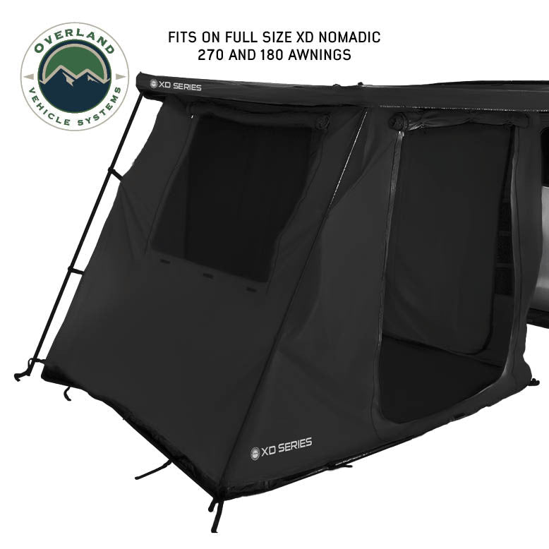 XD Nomadic 270/180 Degree Awning Annex Room Enclosure - Black 3 Quarter