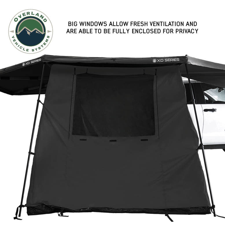 XD Nomadic 270/180 Degree Awning Annex Room Enclosure - Black Side