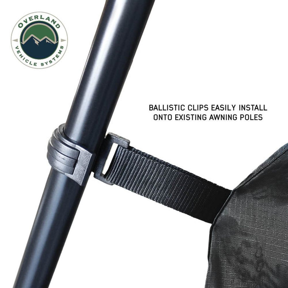 XD Nomadic 270/180 Degree Awning Annex Room Enclosure - Black Clip