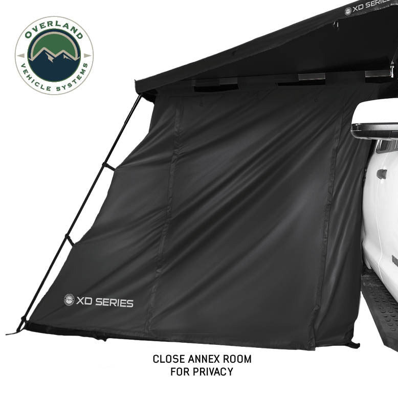 XD Nomadic 270/180 Degree Awning Annex Room Enclosure - Black Front