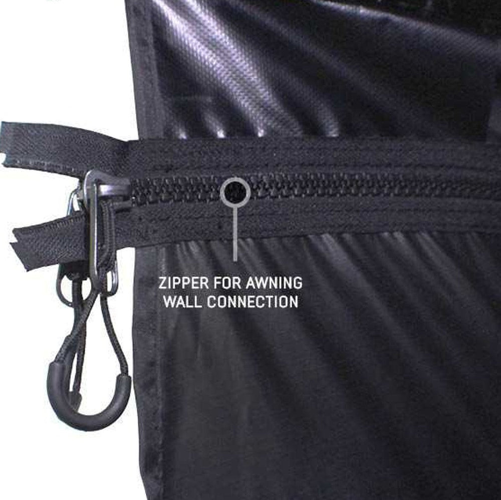 XD Nomadic 270 Degree Awning & Wall Kit Combo - Lights, Black Out, Black Body , Trim, and Travel Cover