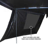 XD Nomadic 270 Degree Awning & Wall Kit Combo - Lights, Black Out, Black Body , Trim, and Travel Cover