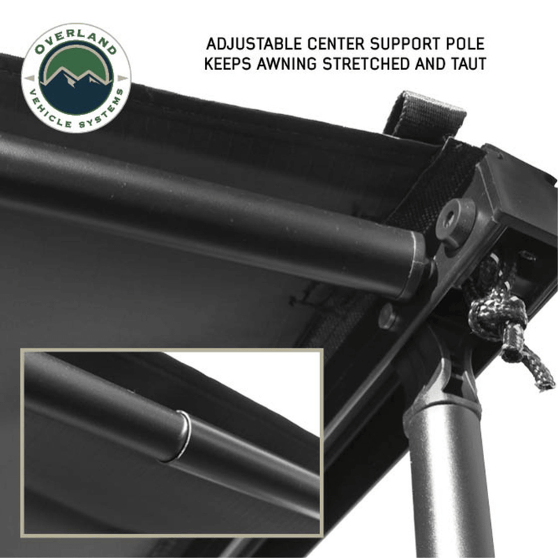 XD Nomadic Self-Deploying 90 Degree Awning with Lights & Black Out Fabric Universal