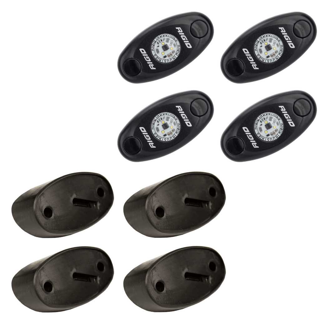 A-Series Pro Rock Light LED Light Kit Lighting Rigid Industries 4 Lights White parts