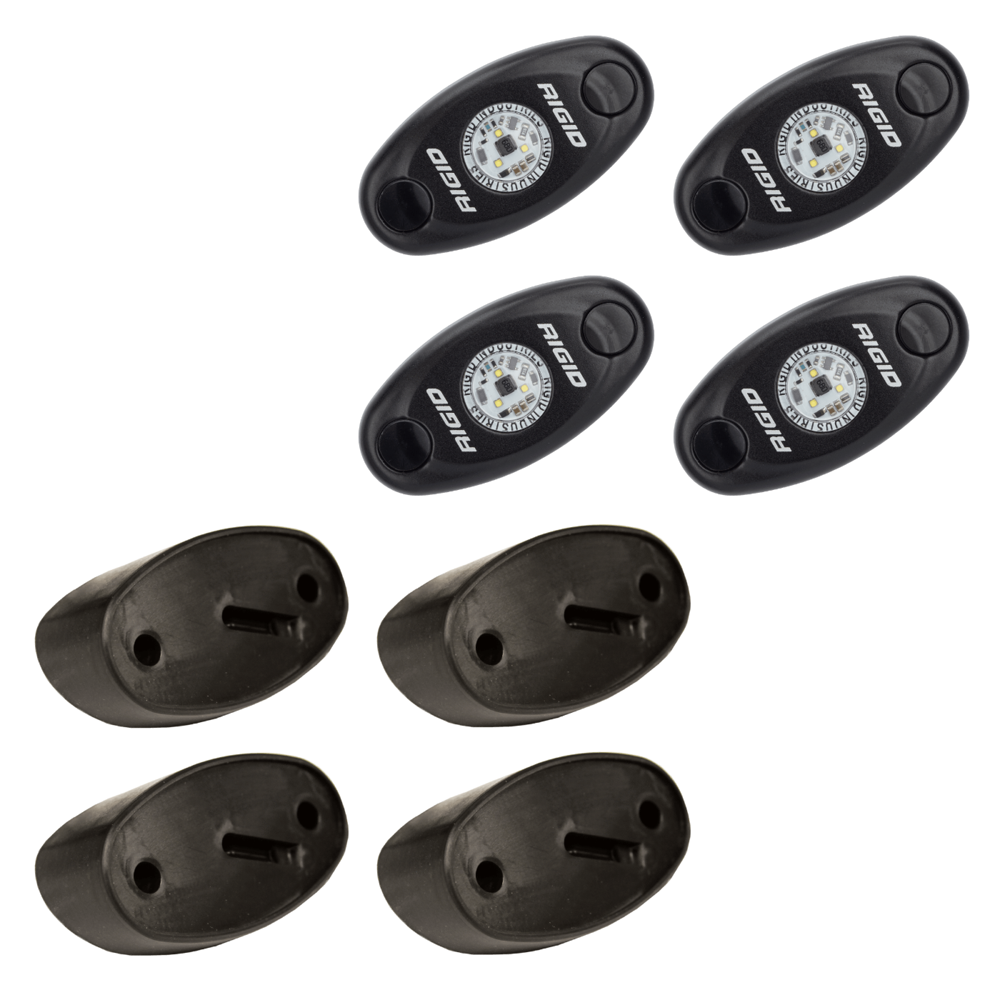 A-Series Pro Rock Light LED Light Kit Lighting Rigid Industries 4 Lights White parts