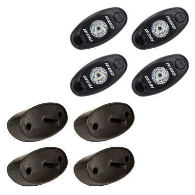 A-Series Pro Rock Light LED Light Kit Lighting Rigid Industries 4 Lights White parts