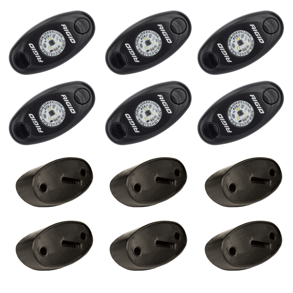 A-Series Pro Rock Light LED Light Kit Lighting Rigid Industries 4 Lights White parts