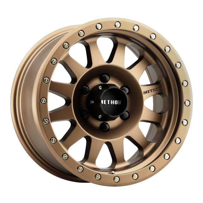 304 Double Standard 17x8.5 0mm Offset 6x5.5 108mm CB Method Bronze Wheel