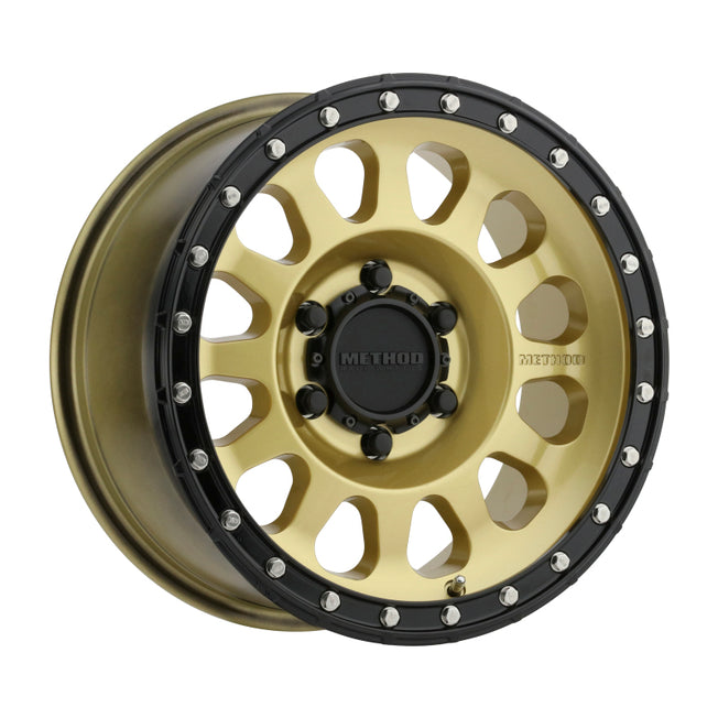 315 17x8.5 0mm Offset 6x5.5 106.25mm CB Gold/Black Street Loc Wheel