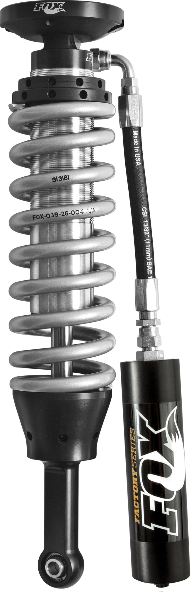 2005 Tacoma 2.5 Factory Series 4.61in. Remote Reservoir Coilover Shock Set - Black/Zinc