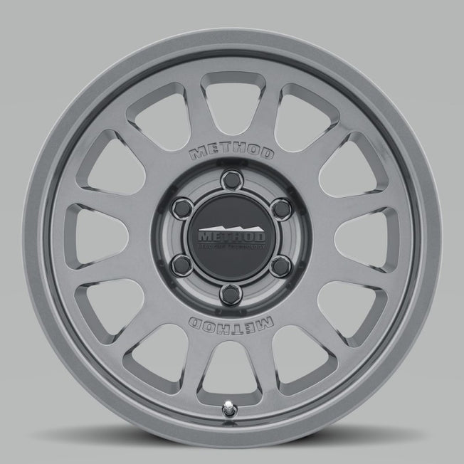 703 17x8.5 0mm Offset 6x5.5 106.25mm CB Gloss Titanium Wheel