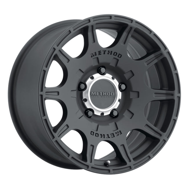 308 Roost 18x9 +18mm Offset 5x150 110.5mm CB Matte Black Wheel