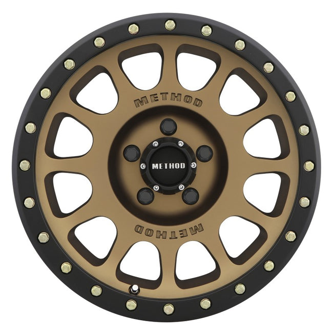 305 NV 18x9 0mm Offset 5x150 116.5mm CB Method Bronze/Black Street Loc Wheel