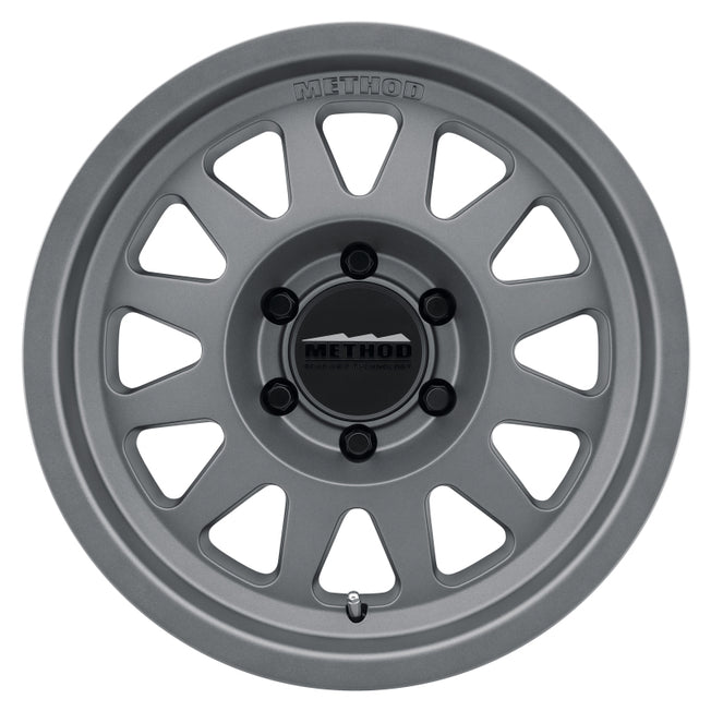 704 17x8.5 0mm Offset 6x5.5 106.25mm CB Matte Titanium Wheel