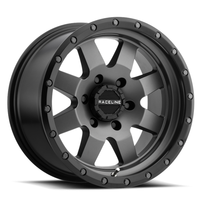 935G Defender 16x8in / 6x139.7 BP / 0mm Offset / 107.95mm Bore - Gunmetal Wheel