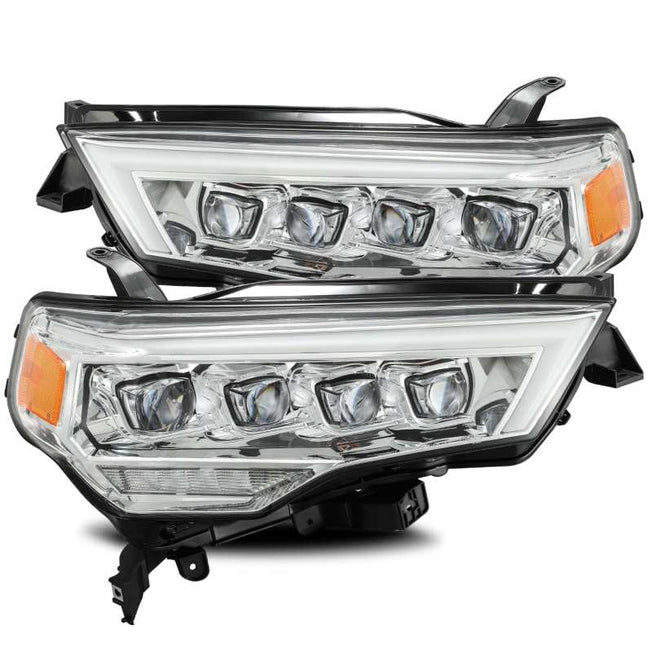 14-20 Toyota 4Runner AlphaRex NOVA LED Projector Headlights Plank Style Chrome w/Activation Light