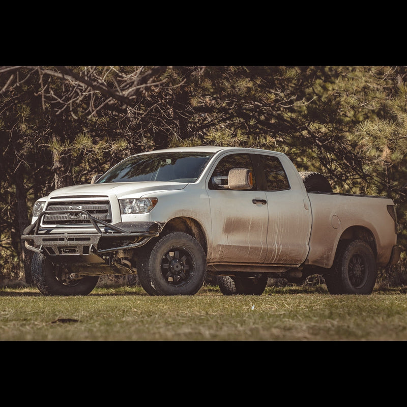 Early second generation Tundra Double Cab with the C4 Hybrid front bumper installed.