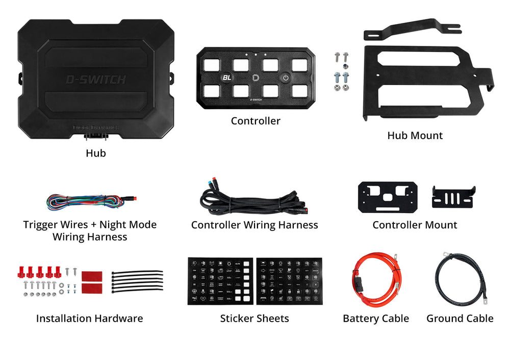 D-Switch Hub Mounting Kit for 2016-2023 Toyota Tacoma
