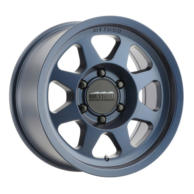 701 17x8.5 0mm Offset 6x5.5 106.25mm CB Bahia Blue Wheel