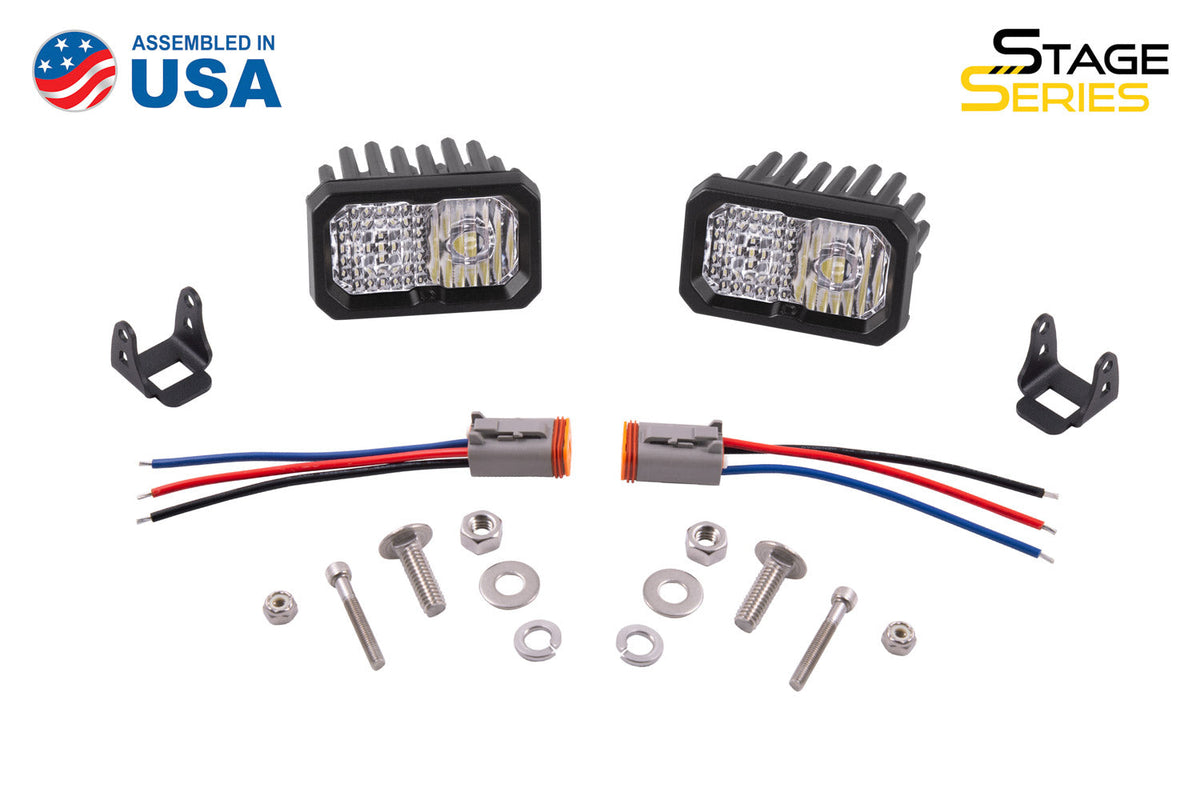 C2 1.0 SAE/DOT White Sport LED Pod (pair)