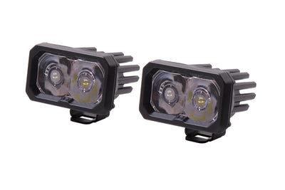 C2 1.0 SAE/DOT White Pro LED Pod (pair)