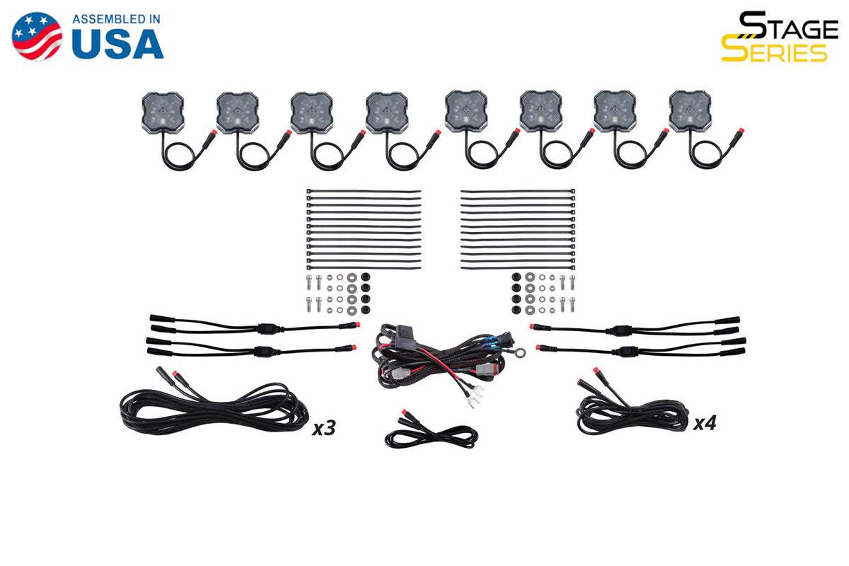 Stage Series LED Rock Light Kit for 2024-2026 Toyota Tacoma