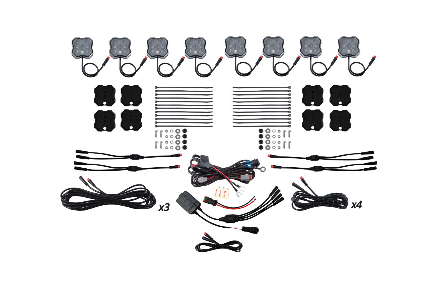 Stage Series RGBW LED Rock Light Kit (8-pack)