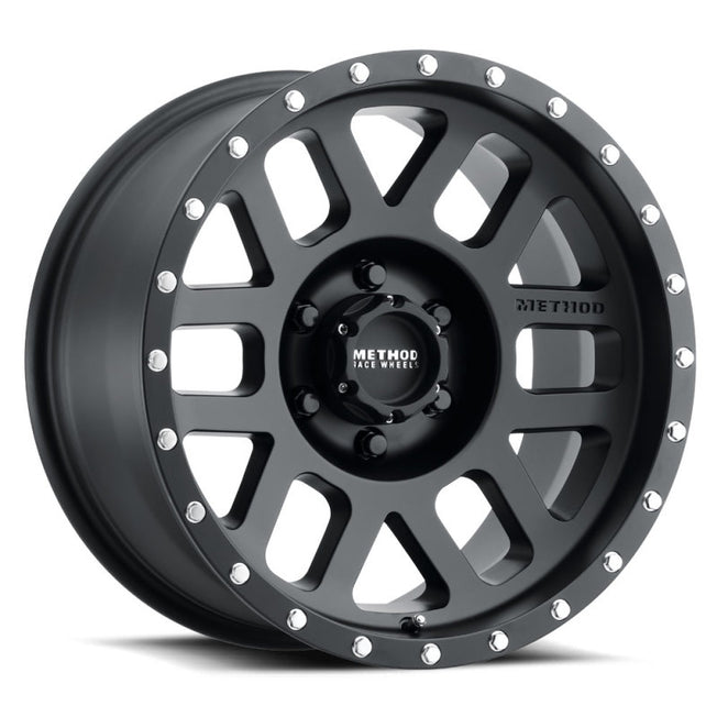 306 Mesh 17x8.5 0mm Offset 6x5.5 108mm CB Matte Black Wheel