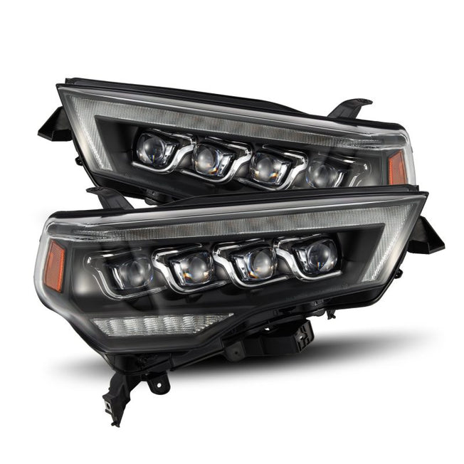 14-22 Toyota 4Runner AlphaRex (2021 Req. Conv) NOVA LED Proj HL Blk w/Actv Light & Seq. Sig + SB DRL