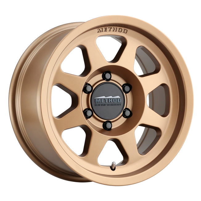 701 17x8.5 0mm Offset 6x5.5 106.25mm CB Method Bronze Wheel