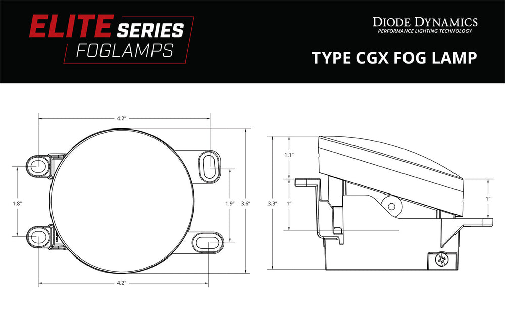Elite Series Fog Lamps for 2010-2013 Lexus GX460 (pair)