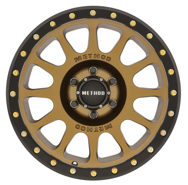 305 NV 17x8.5 0mm Offset 6x5.5 108mm CB Method Bronze/Black Street Loc Wheel