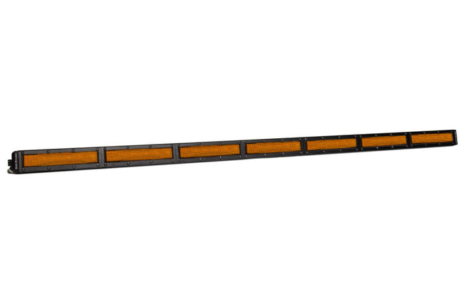 42 In LED Light Bar Single Row Straight - Amber Flood Each Stage Series