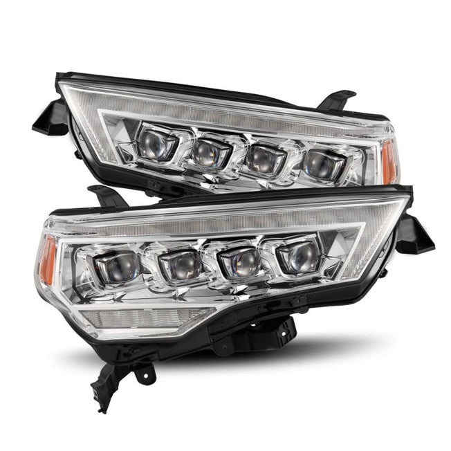 14-22 Toyota 4Runner AlphaRex NOVA LED Proj Headlights Chrome w/ Activ Light/Seq Signal/DRL