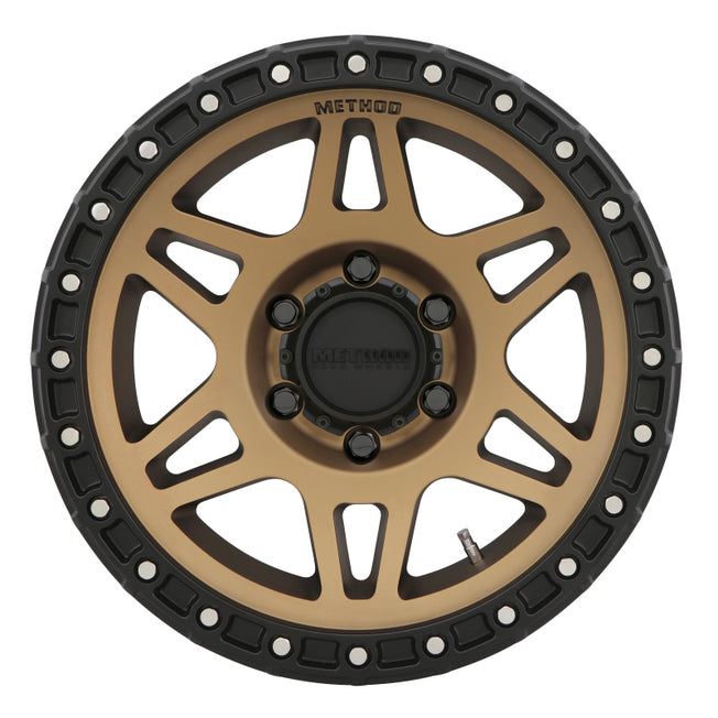 312 17x8.5 0mm Offset 6x5.5 106.25mm CB Method Bronze/Black Street Loc Wheel