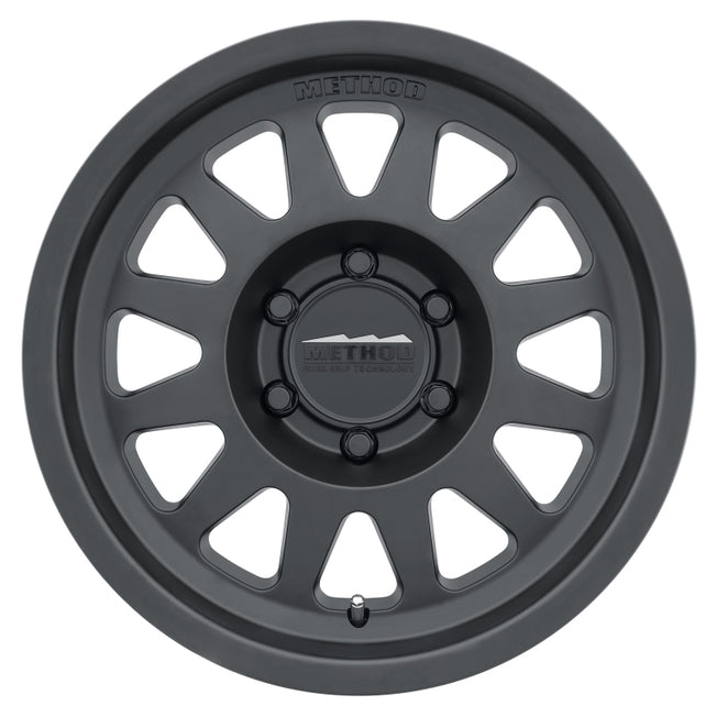 704 17x8.5 0mm Offset 6x5.5 106.25mm CB Matte Black Wheel