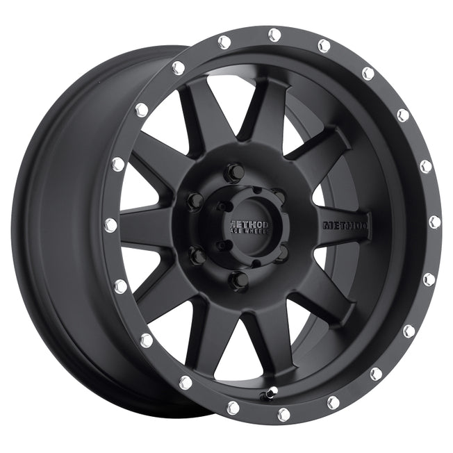 301 The Standard 17x8.5 +25mm Offset 6x5.5 108mm CB Matte Black Wheel